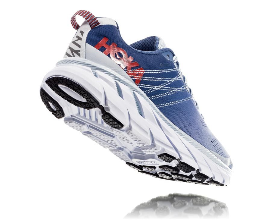 Hoka One One Loopschoenen Dames - Clifton 6 - Blauw/Wit - NK1809645